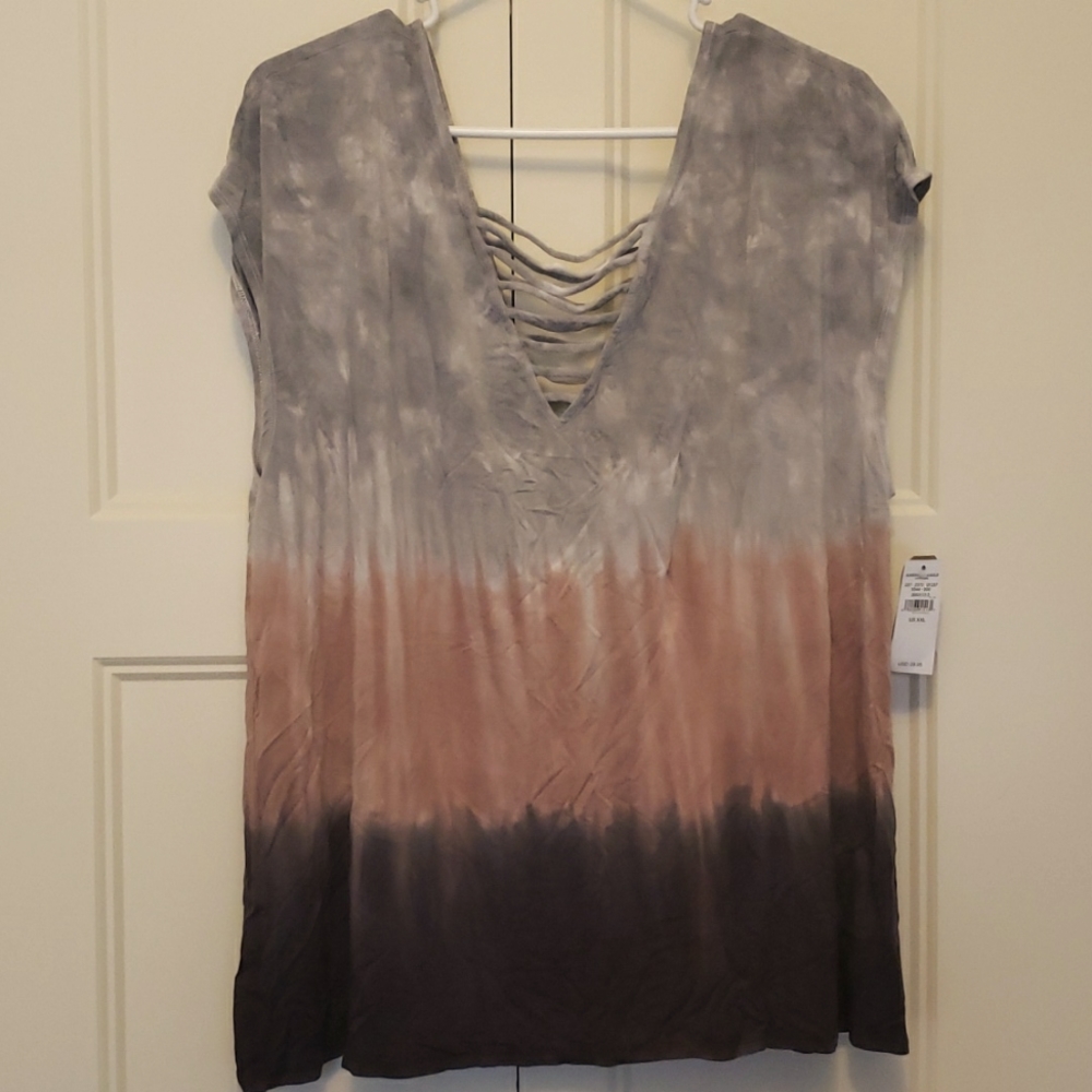 NWT AE Double Bar jegging shirt XXL